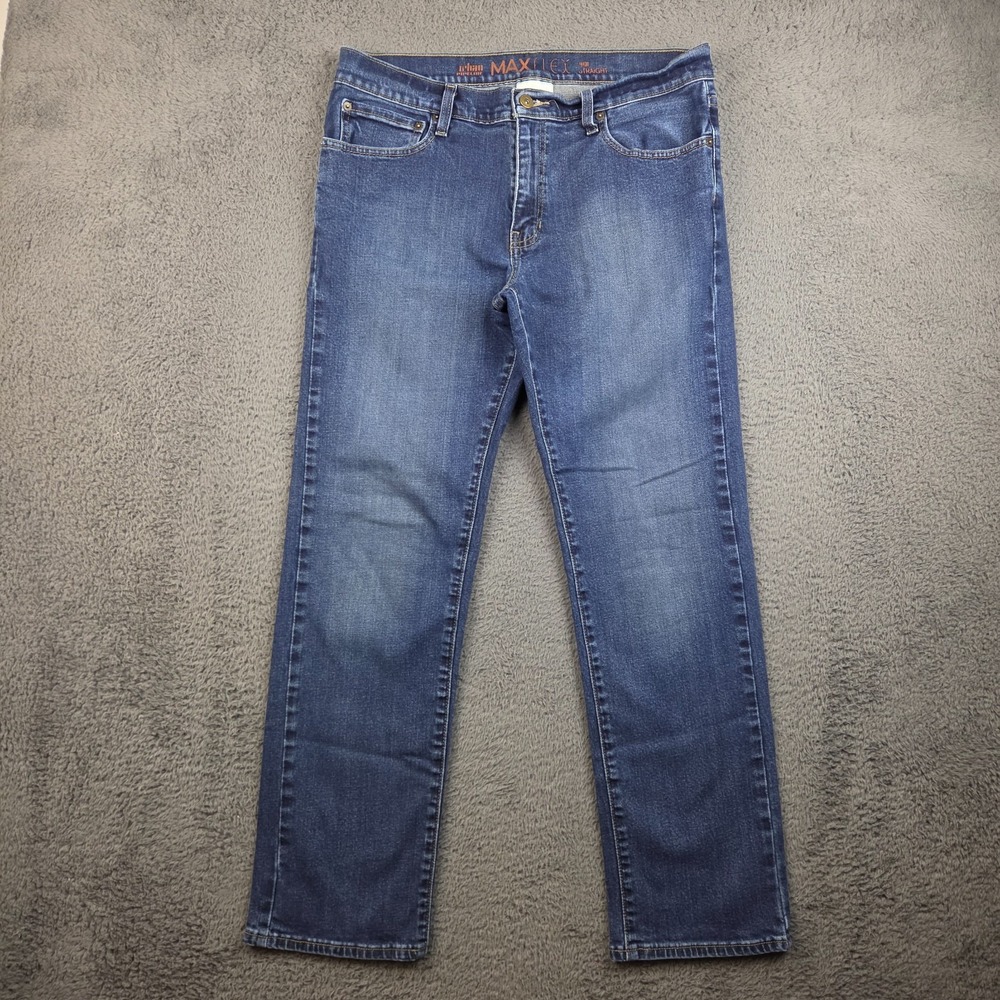 Urban Pipeline Jeans Men's 34x30 Max Flex Straight Denim Pants Blue Stretch